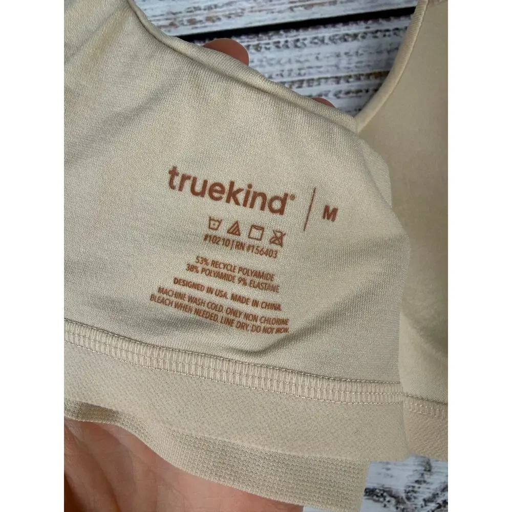 Truekind Supportive Comfort Wireless Shaping Bra Medium Chai 10210 Adjustable